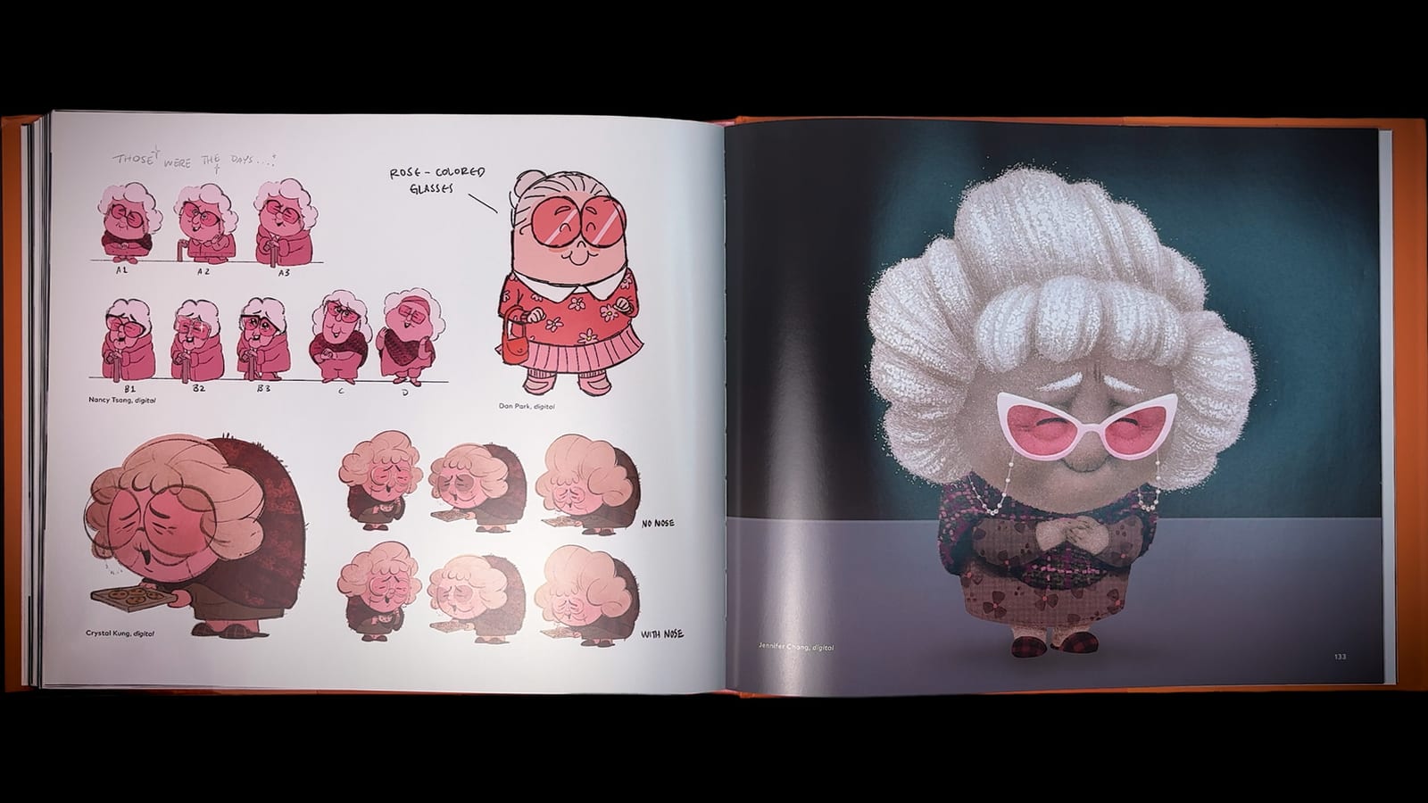 Inside Out 2 book spread — Nostalgia concept art