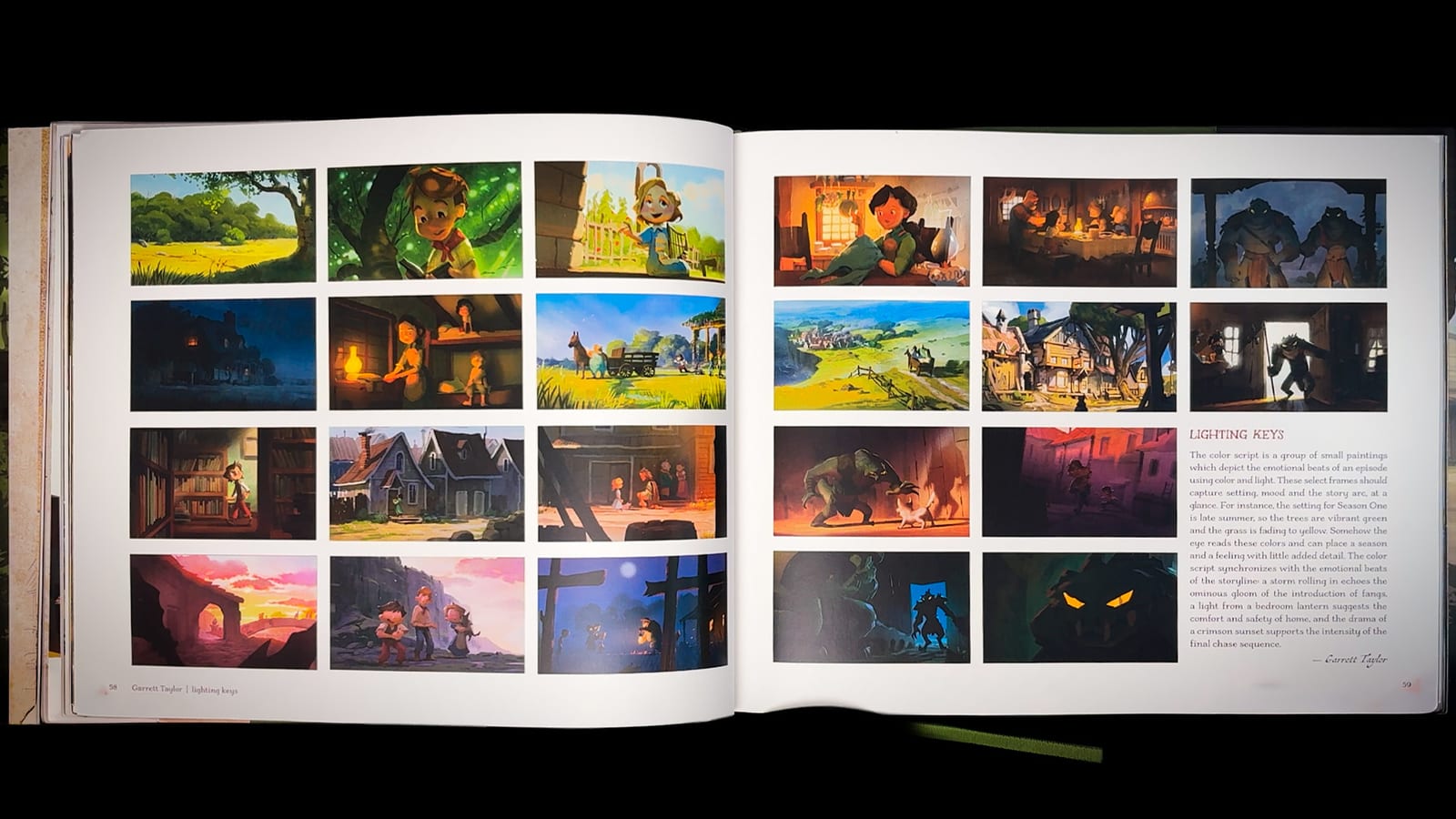 Interior spread from The Art of The Wingfeather Saga — Season One