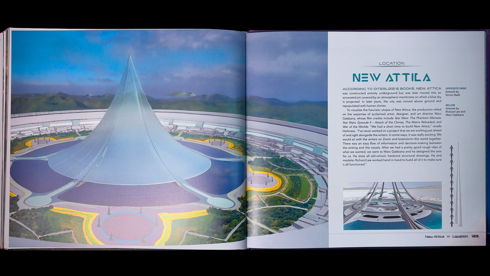 WondLa book spread — New Attica