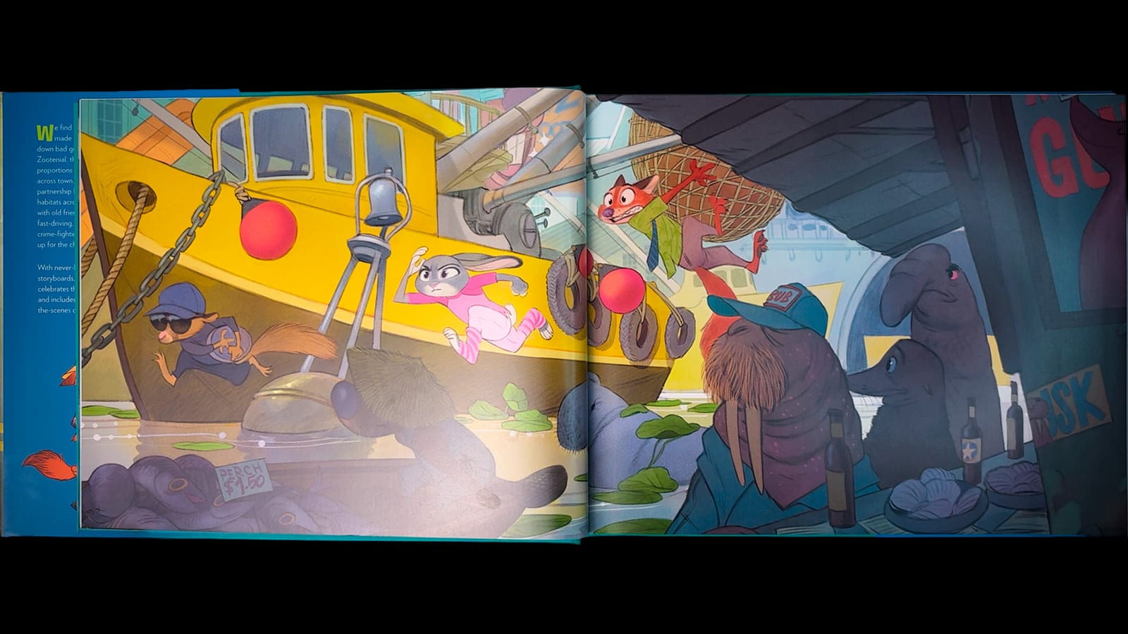 Zootopia 2 book spread — opening pages